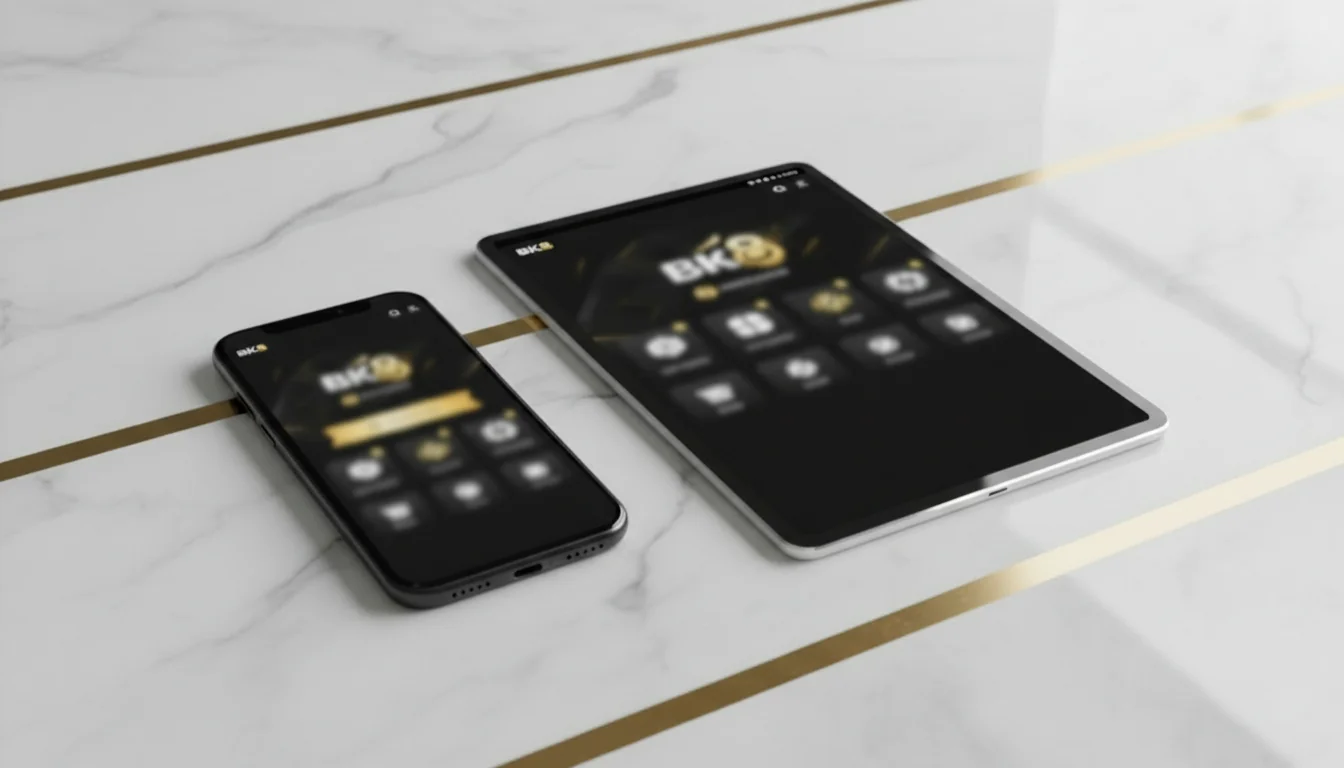 BK8 casino mobile screen with live roulette